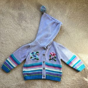 Vintage Baby Gap Crochet Floral Jacket